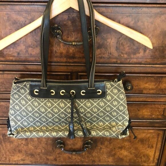 Dooney & Bourke Handbags - Dooney and Burke leather and canvas purse